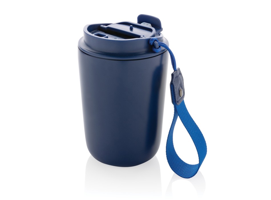 Tazza termica Cuppa in acciaio riciclato con laccio da collo FullGadgets.com