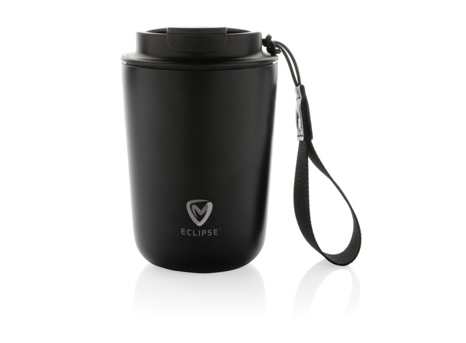 Tazza termica Cuppa in acciaio riciclato con laccio da collo FullGadgets.com