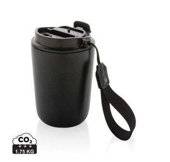 Tazza termica Cuppa in acciaio riciclato con laccio da collo FullGadgets.com