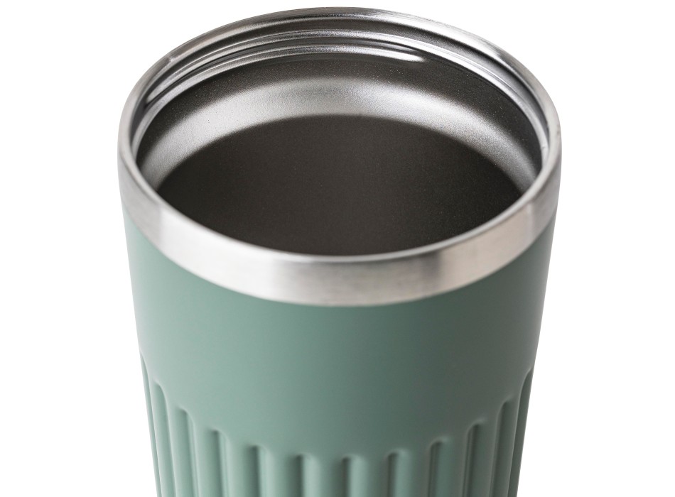 Tazza termica da viaggio in acciaio inox riciclato doppia parete 400 ml Chiara FullGadgets.com