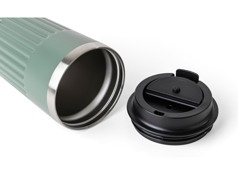 Tazza termica da viaggio in acciaio inox riciclato doppia parete 400 ml Chiara FullGadgets.com