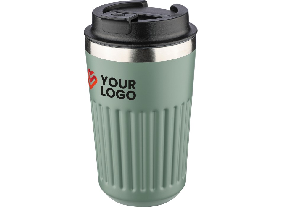 Tazza termica da viaggio in acciaio inox riciclato doppia parete 400 ml Chiara FullGadgets.com