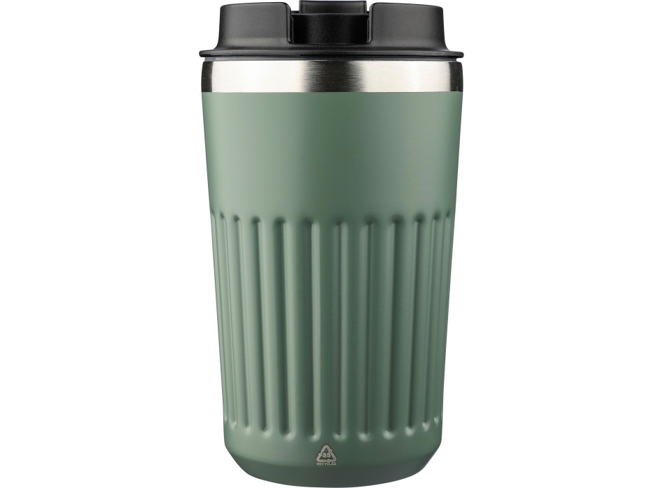 Tazza termica da viaggio in acciaio inox riciclato doppia parete 400 ml Chiara FullGadgets.com