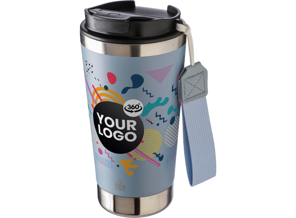 Tazza termica in acciaio inox riciclato a doppia parete capacità 500 ml Kayla FullGadgets.com