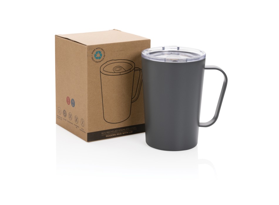 Tazza termica in acciaio inox riciclato RCS con tappo 420ml FullGadgets.com