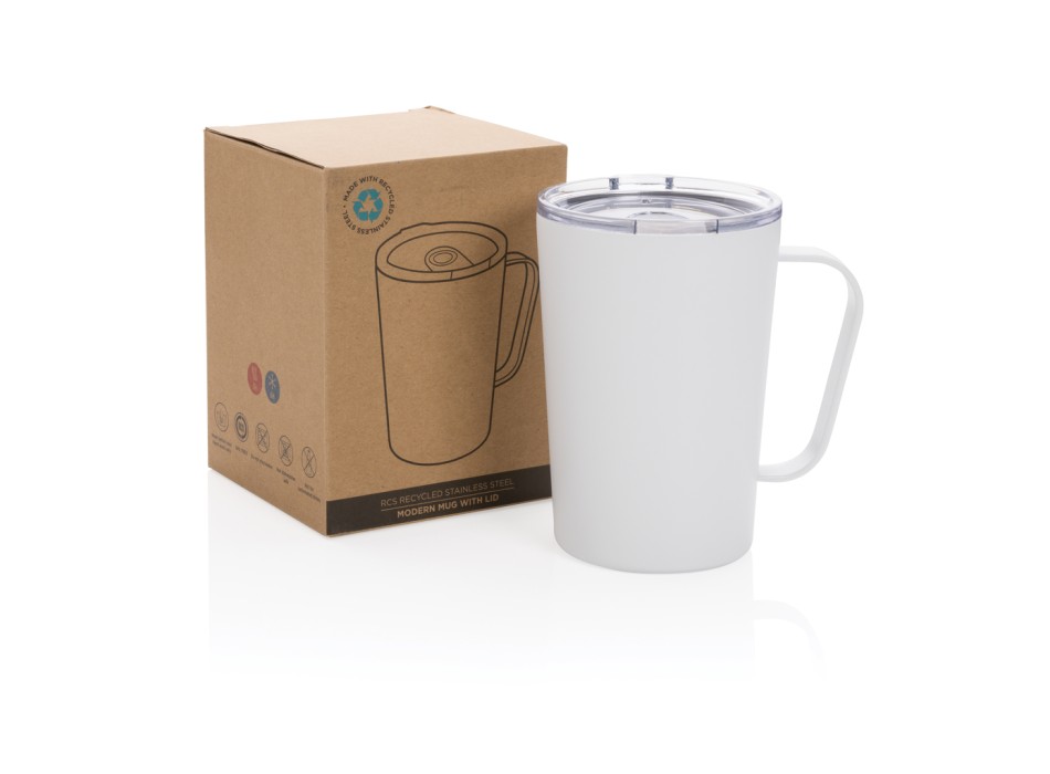 Tazza termica in acciaio inox riciclato RCS con tappo 420ml FullGadgets.com