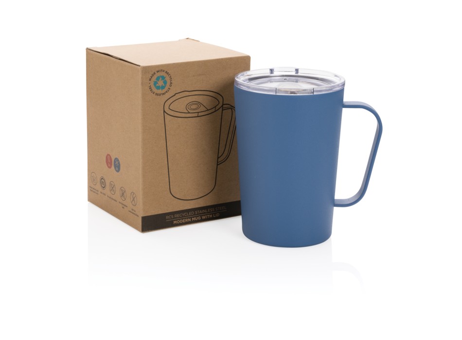 Tazza termica in acciaio inox riciclato RCS con tappo 420ml FullGadgets.com