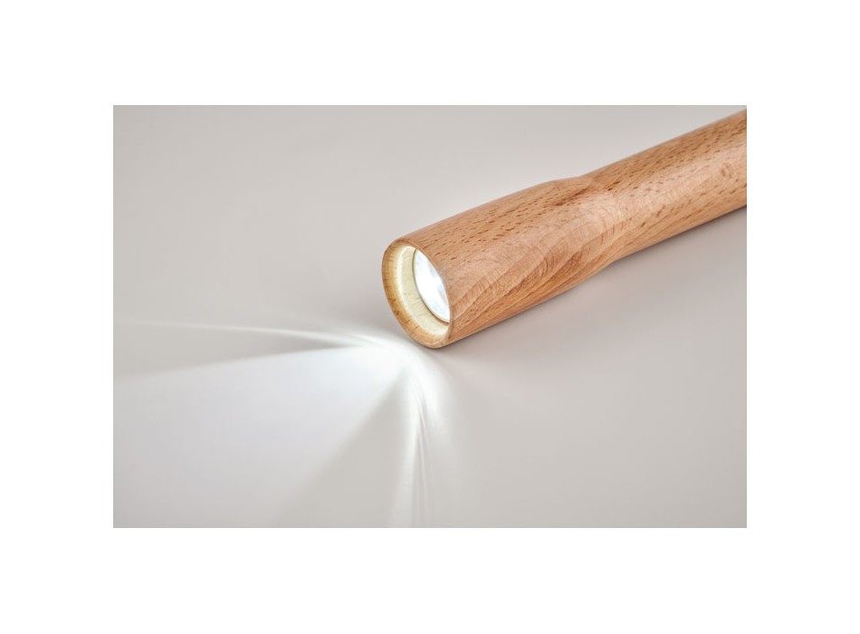 TELES - Torcia in legno con luce COB FullGadgets.com