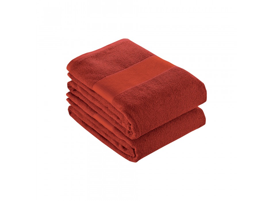 Telo in spugna di cotone 100 % ( 350 gr m2) con banda opaca stampabile (50x100cm) FullGadgets.com