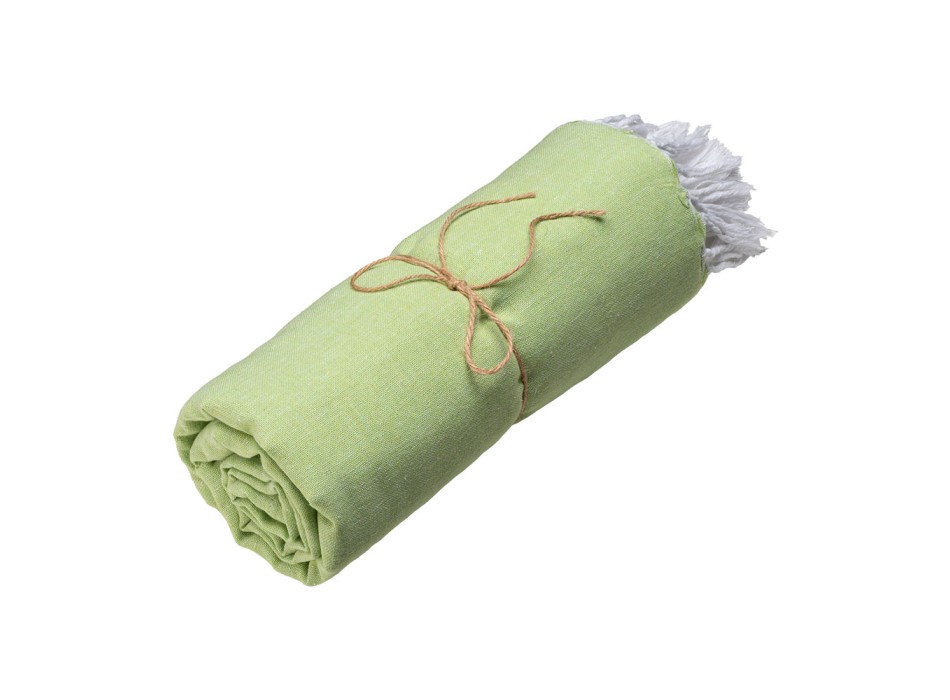 Telo mare in cotone riciclato 150 g/m2. Effetto melange e frange FullGadgets.com