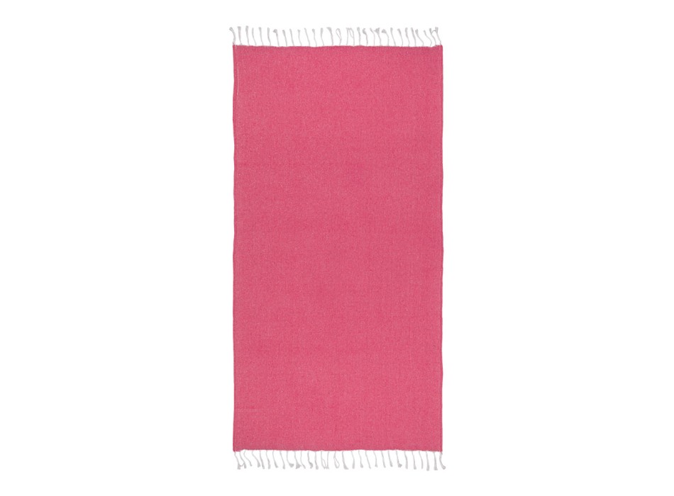 Telo mare in cotone riciclato 150 g/m2. Effetto melange e frange FullGadgets.com