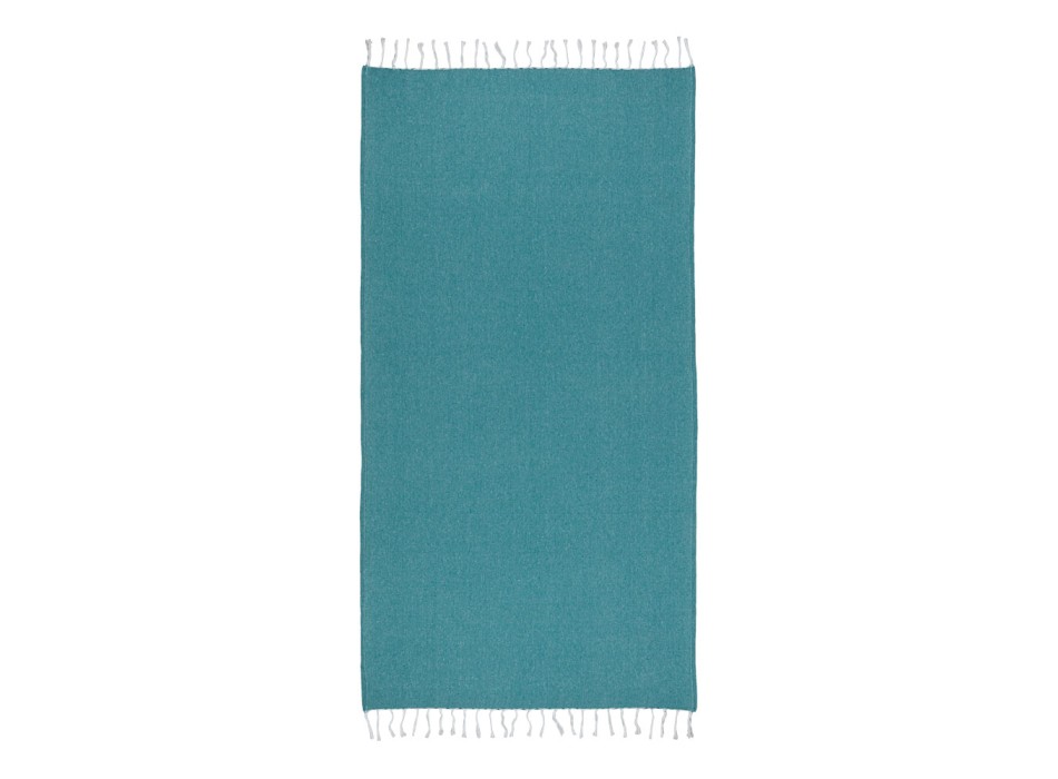 Telo mare in cotone riciclato 150 g/m2. Effetto melange e frange FullGadgets.com
