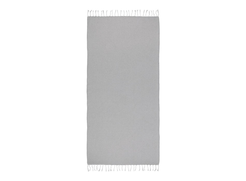 Telo mare in cotone riciclato 150 g/m2. Effetto melange e frange FullGadgets.com