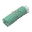 Telo mare in cotone riciclato 150 g/m2. Effetto melange e frange FullGadgets.com