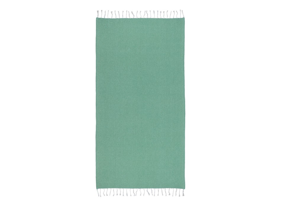 Telo mare in cotone riciclato 150 g/m2. Effetto melange e frange FullGadgets.com