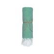 Telo mare in cotone riciclato 150 g/m2. Effetto melange e frange FullGadgets.com