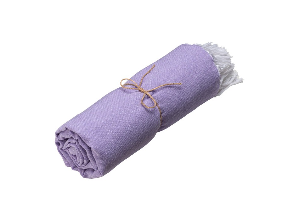 Telo mare in cotone riciclato 150 g/m2. Effetto melange e frange FullGadgets.com