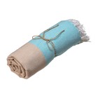 Telo mare in cotone riciclato 180 g/m2. Effetto melange e frange FullGadgets.com