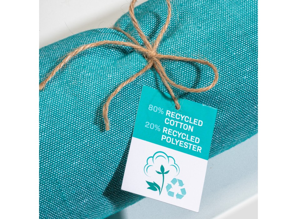 Telo mare/pareo  in cotone riciclato  da 180 gr/m2 con frange, misura 90x170 cm FullGadgets.com