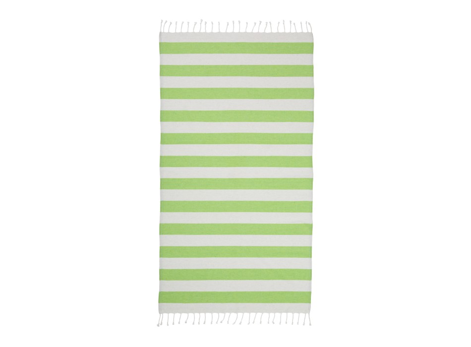 Telo mare/pareo  in cotone riciclato  da 180 gr/m2 con frange, misura 90x170 cm FullGadgets.com