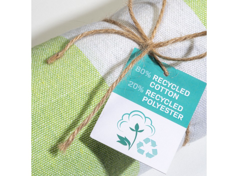 Telo mare/pareo  in cotone riciclato  da 180 gr/m2 con frange, misura 90x170 cm FullGadgets.com