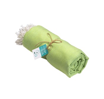 Telo mare/pareo  in cotone riciclato  da 180 gr/m2 con frange, misura 90x170 cm FullGadgets.com