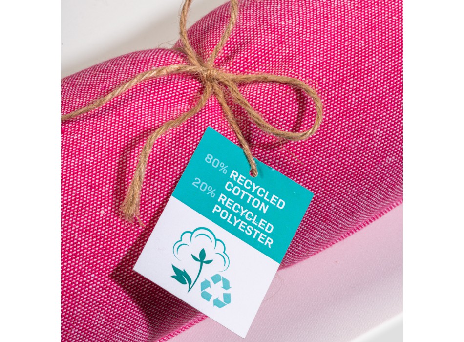 Telo mare/pareo  in cotone riciclato  da 180 gr/m2 con frange, misura 90x170 cm FullGadgets.com