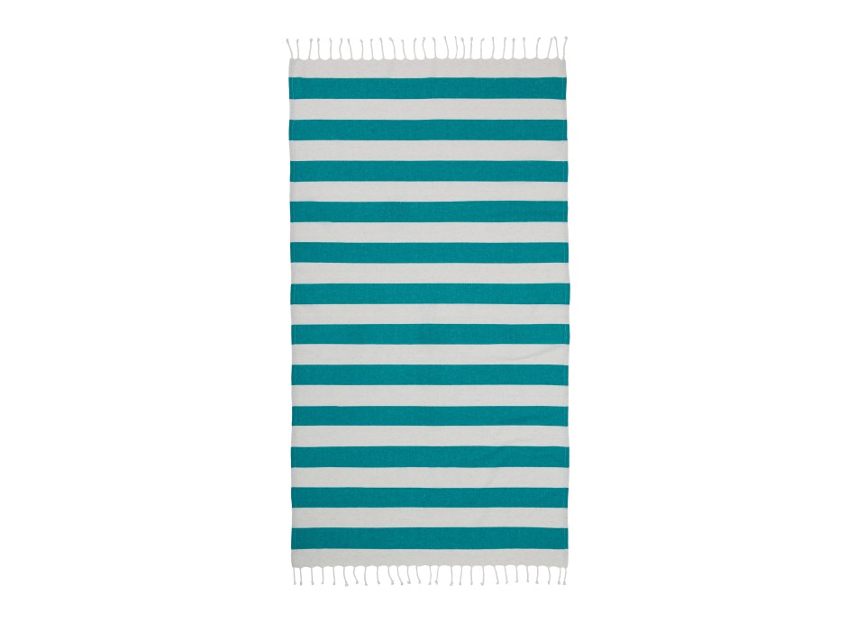 Telo mare/pareo  in cotone riciclato  da 180 gr/m2 con frange, misura 90x170 cm FullGadgets.com