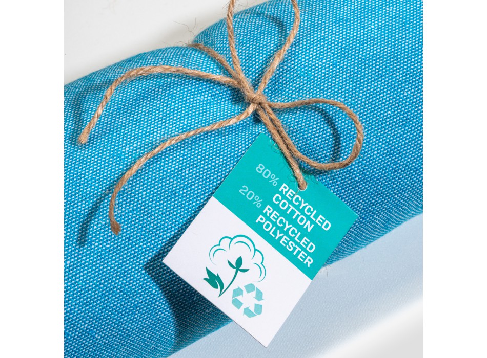 Telo mare/pareo  in cotone riciclato  da 180 gr/m2 con frange, misura 90x170 cm FullGadgets.com