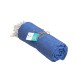 Telo mare/pareo  in cotone riciclato  da 180 gr/m2 con frange, misura 90x170 cm FullGadgets.com