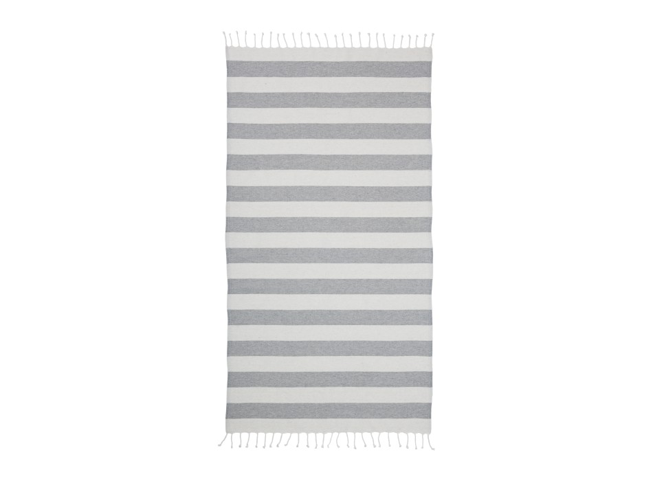 Telo mare/pareo  in cotone riciclato  da 180 gr/m2 con frange, misura 90x170 cm FullGadgets.com