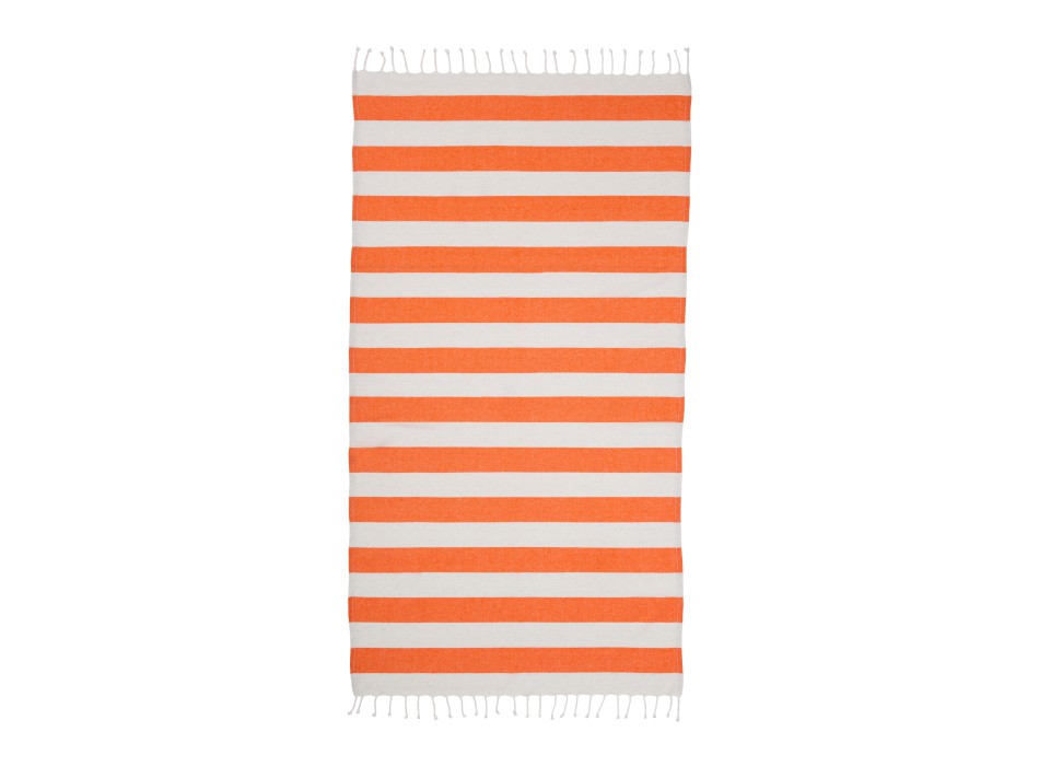 Telo mare/pareo  in cotone riciclato  da 180 gr/m2 con frange, misura 90x170 cm FullGadgets.com