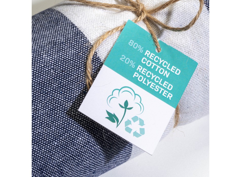 Telo mare/pareo  in cotone riciclato  da 180 gr/m2 con frange, misura 90x170 cm FullGadgets.com