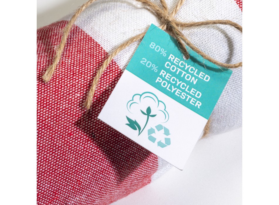 Telo mare/pareo  in cotone riciclato  da 180 gr/m2 con frange, misura 90x170 cm FullGadgets.com