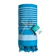 Telo mare/pareo  in cotone riciclato stile futa da 350 gr/m2 FullGadgets.com