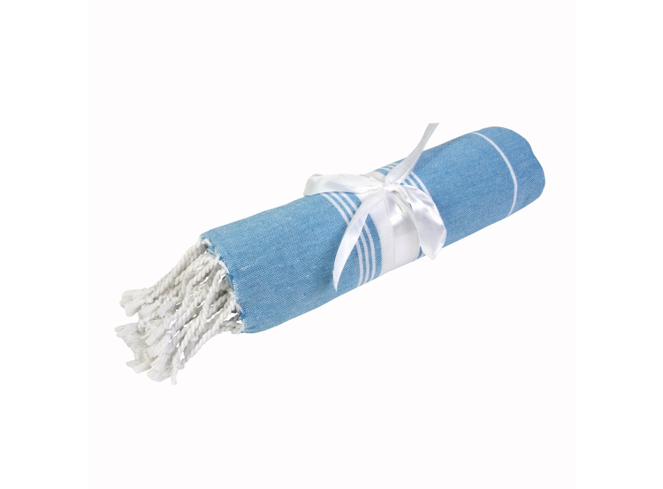 Telo mare/pareo stile Fouta 100% cotone 182gr/m2 con frange, misura  90x170 cm FullGadgets.com