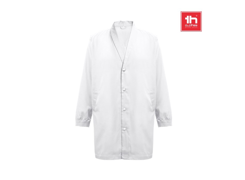 THC MINSK WH. Grembiule da lavoro in cotone e poliestere. Colore bianco FullGadgets.com