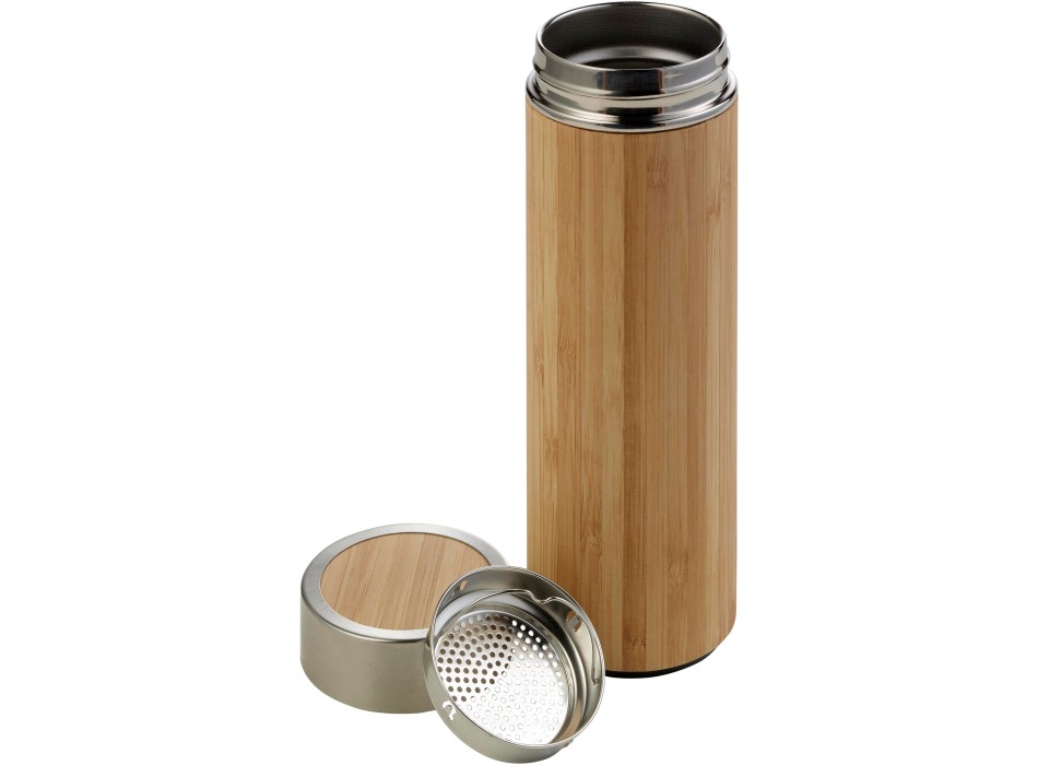 Thermos in e bamboo a doppia parete, capacità 420 ml Yara FullGadgets.com
