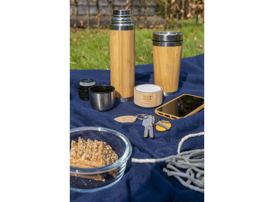 Thermos in e bamboo a doppia parete, capacità 420 ml Yara FullGadgets.com