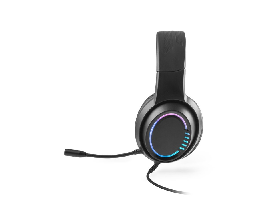Thorne Headset RGB. Cuffie da gioco in ABS con cavo da 2 m, microfono e luci LED RGB FullGadgets.com