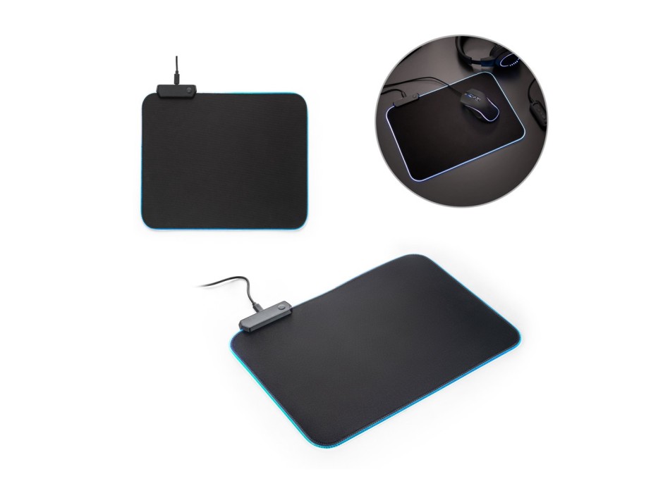 THORNE MOUSEPAD RGB. Tappetino per mouse da gioco con luci LED RGB in poliestere FullGadgets.com