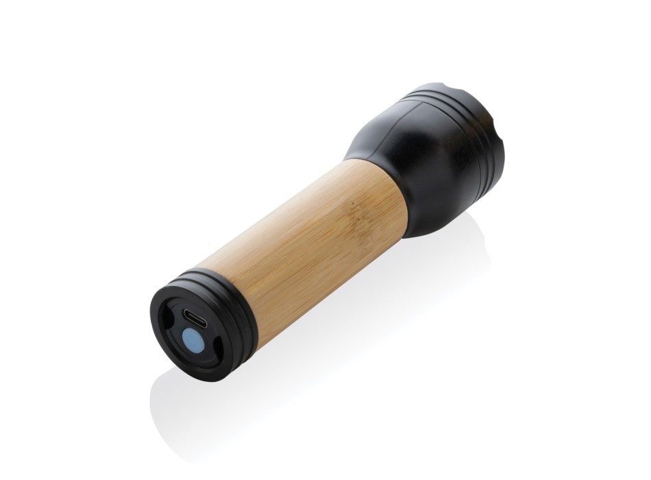 Torcia 3W Lucid plastica riciclata certificata RCS e bambù FullGadgets.com