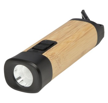 Torcia con moschettone in bambù/plastica riciclata RCS Kuma FullGadgets.com
