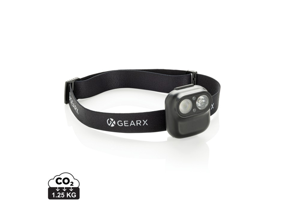 Torcia frontale Gear X rPlastica RCS e sensore di movimento FullGadgets.com