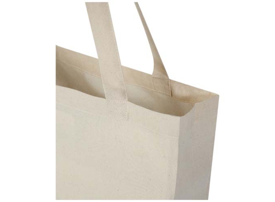 Tote bag a soffietto in cotone riciclato certificato GRS da 140 g/m² Madras FullGadgets.com