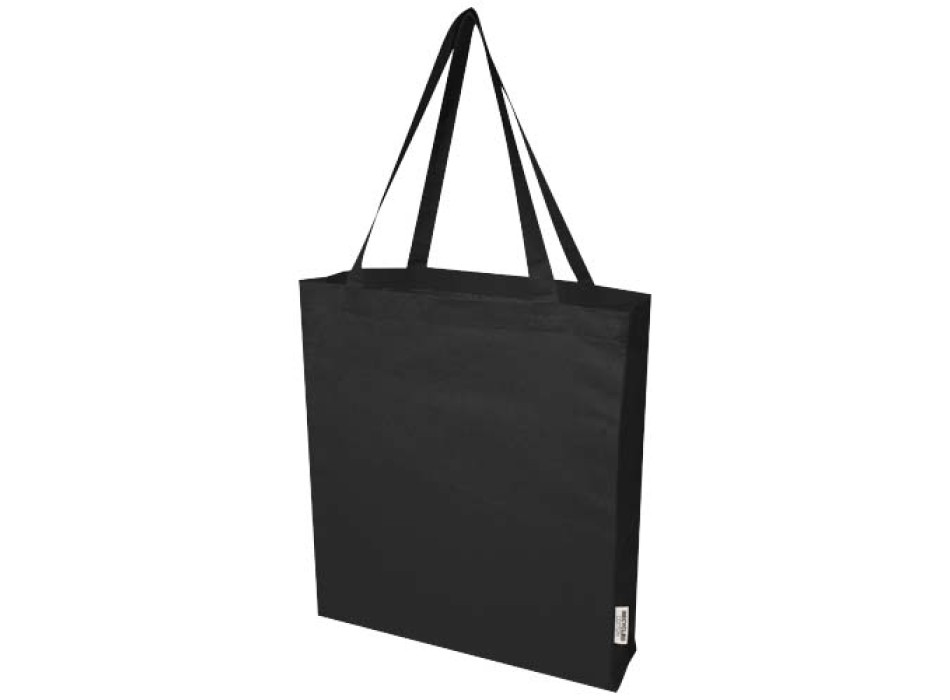 Tote bag a soffietto in cotone riciclato certificato GRS da 140 g/m² Madras FullGadgets.com