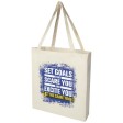 Tote bag a soffietto in cotone riciclato certificato GRS da 140 g/m² Madras FullGadgets.com