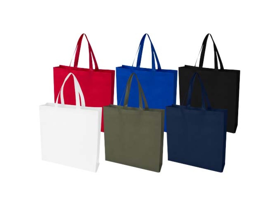 Tote bag a soffietto in tessuto non tessuto riciclato certificato GRS da 12 litri EcoSeal FullGadgets.com