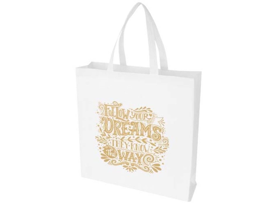 Tote bag a soffietto in tessuto non tessuto riciclato certificato GRS da 12 litri EcoSeal FullGadgets.com