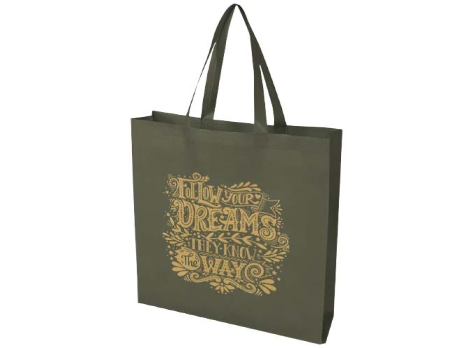 Tote bag a soffietto in tessuto non tessuto riciclato certificato GRS da 12 litri EcoSeal FullGadgets.com